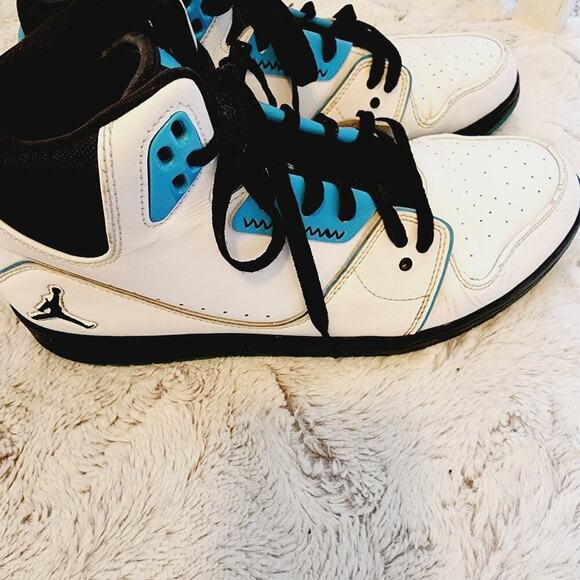 NIKE AIR JORDAN 1 FLIGHT 23 BLUE/BLACK ATHLETIC SHOES SIZE 11 - Picture 5 of 14